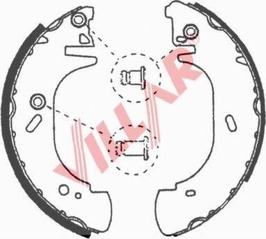 Villar 629.0634 - Brake Shoe Set autospares.lv