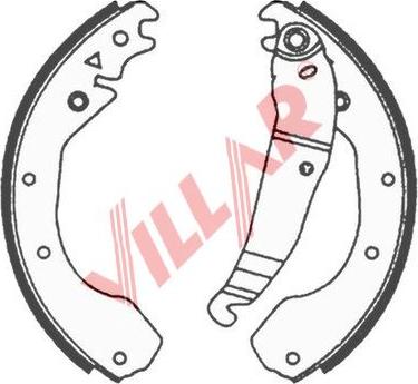 Villar 629.0620 - Brake Shoe Set autospares.lv