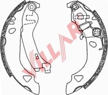 Villar 629.0628 - Brake Shoe Set autospares.lv