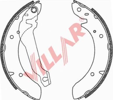 Villar 629.0672 - Brake Shoe Set autospares.lv