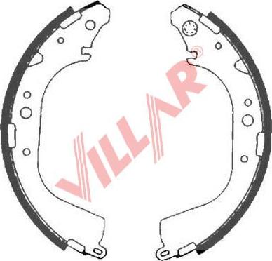 Villar 629.0892 - Brake Shoe Set autospares.lv