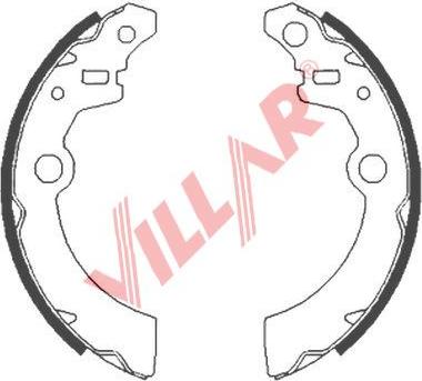 Villar 629.0856 - Brake Shoe Set autospares.lv