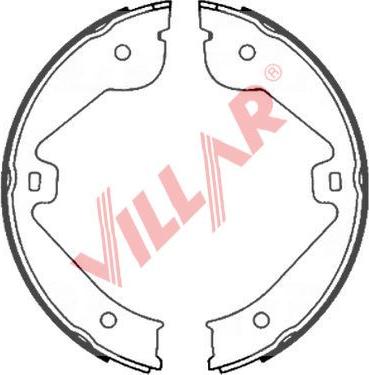 Villar 629.0858 - Brake Shoe Set, parking brake autospares.lv