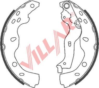 Villar 629.0862 - Brake Shoe Set autospares.lv