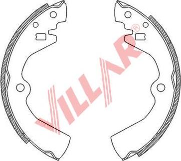 Villar 629.0809 - Brake Shoe Set autospares.lv
