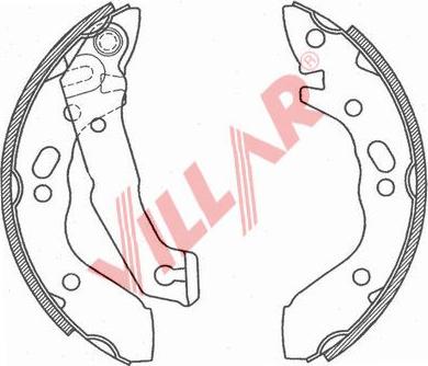 Villar 629.0804 - Brake Shoe Set autospares.lv