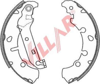 Villar 629.0800 - Brake Shoe Set autospares.lv