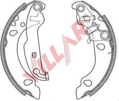 Villar 629.0801 - Brake Shoe Set autospares.lv