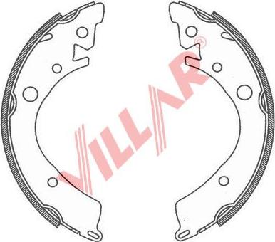 Villar 629.0802 - Brake Shoe Set autospares.lv