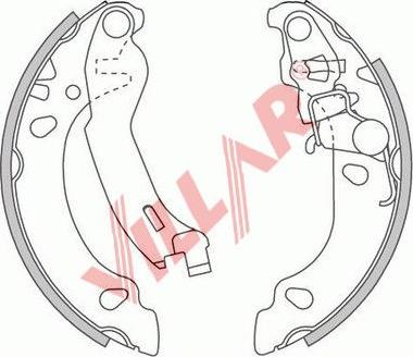 Villar 629.0814 - Brake Shoe Set autospares.lv