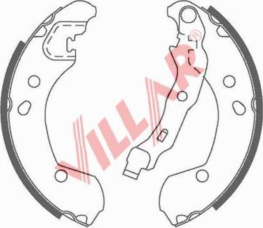 Villar 629.0816 - Brake Shoe Set autospares.lv