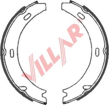 Villar 629.0887 - Brake Shoe Set, parking brake autospares.lv