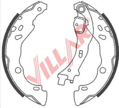 Villar 629.0872 - Brake Shoe Set autospares.lv