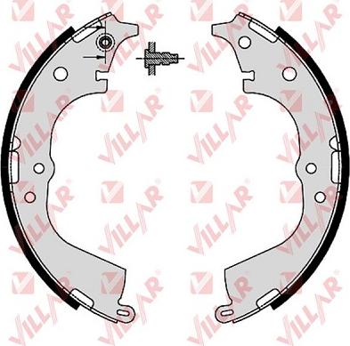 Villar 629.0395 - Brake Shoe Set autospares.lv