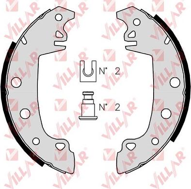 Villar 629.0353 - Brake Shoe Set autospares.lv