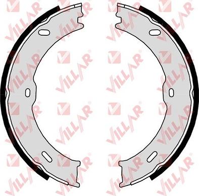 Villar 629.0302 - Brake Shoe Set, parking brake autospares.lv