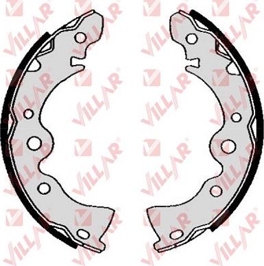 Villar 629.0314 - Brake Shoe Set autospares.lv