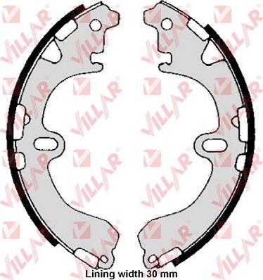 Villar 629.0317 - Brake Shoe Set autospares.lv