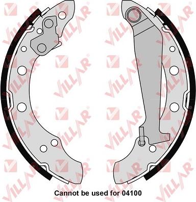 Villar 629.0291 - Brake Shoe Set autospares.lv