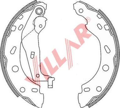 Villar 629.0792 - Brake Shoe Set autospares.lv