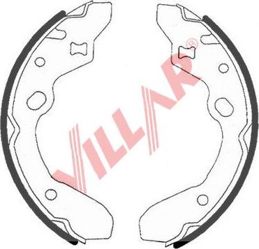 Villar 629.0741 - Brake Shoe Set autospares.lv