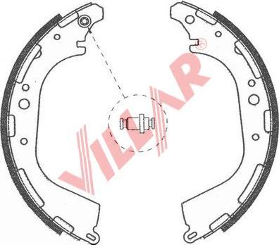 Villar 629.0753 - Brake Shoe Set autospares.lv