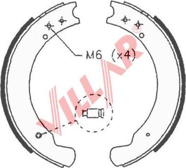 Villar 629.0702 - Brake Shoe Set autospares.lv