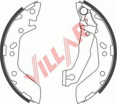 Villar 629.0780 - Brake Shoe Set autospares.lv