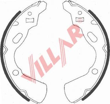 Villar 629.0737 - Brake Shoe Set autospares.lv