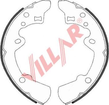 Villar 629.0720 - Brake Shoe Set autospares.lv