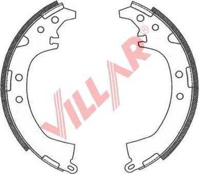 Villar 629.0776 - Brake Shoe Set autospares.lv