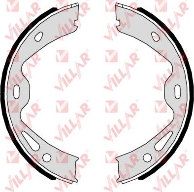 Villar 629.C204 - Brake Shoe Set, parking brake autospares.lv