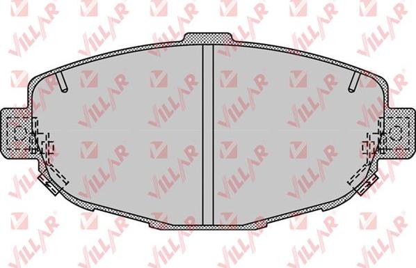 Villar 626.0992 - Brake Pad Set, disc brake autospares.lv