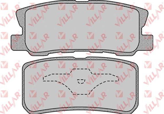 Villar 626.0954 - Brake Pad Set, disc brake autospares.lv