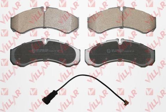 Villar 626.0955A - Brake Pad Set, disc brake autospares.lv