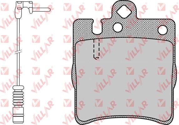 Villar 626.0957A - Brake Pad Set, disc brake autospares.lv