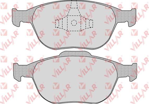 Villar 626.0913 - Brake Pad Set, disc brake autospares.lv