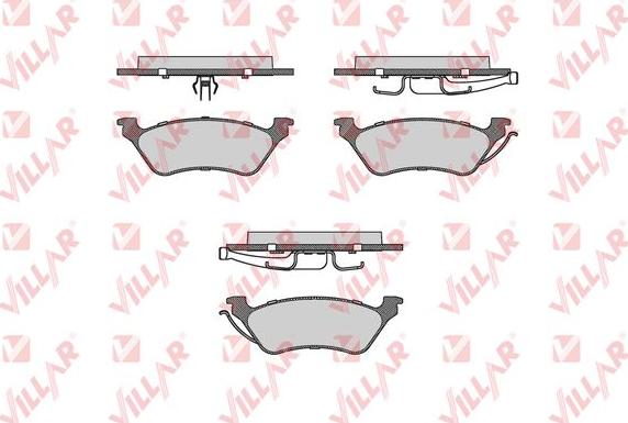 Villar 626.0912 - Brake Pad Set, disc brake autospares.lv