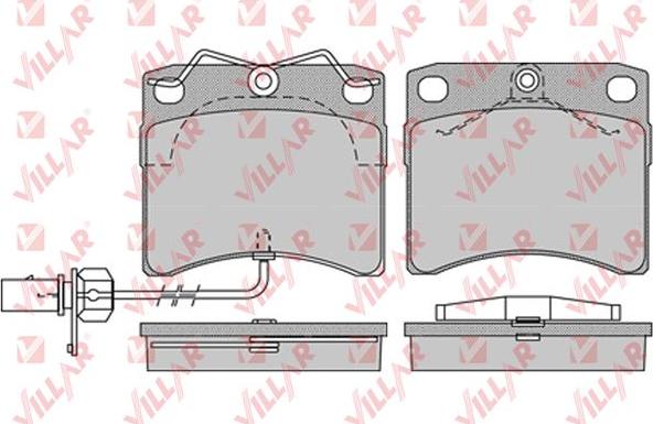 Villar 626.0984 - Brake Pad Set, disc brake autospares.lv