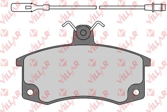 Villar 626.0988 - Brake Pad Set, disc brake autospares.lv