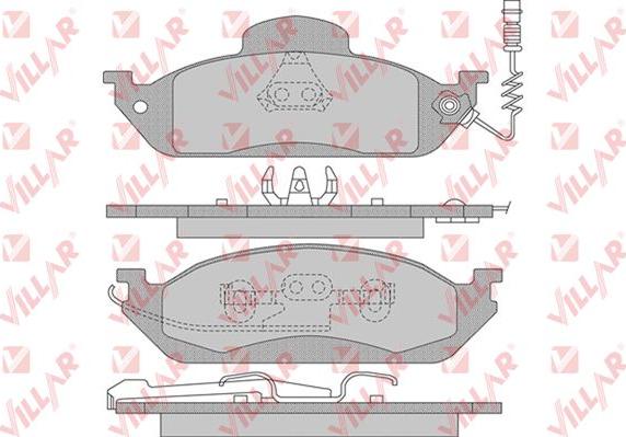 Villar 626.0983 - Brake Pad Set, disc brake autospares.lv