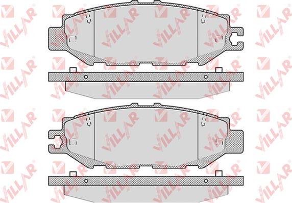 Villar 626.0939 - Brake Pad Set, disc brake autospares.lv
