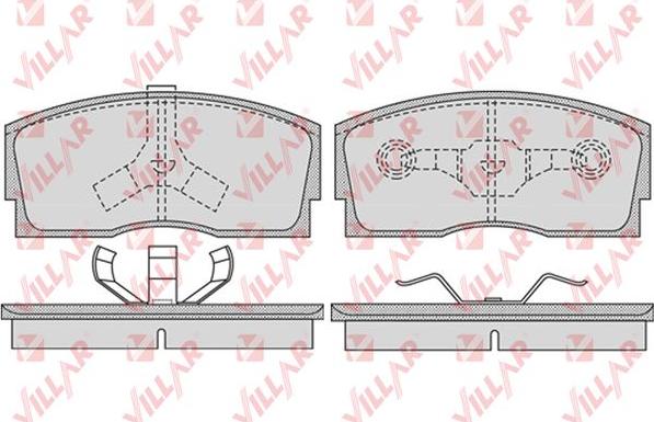 Villar 626.0926 - Brake Pad Set, disc brake autospares.lv