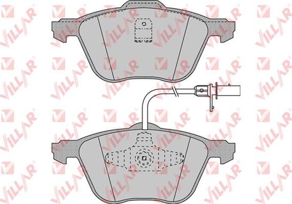 Villar 626.0971 - Brake Pad Set, disc brake autospares.lv