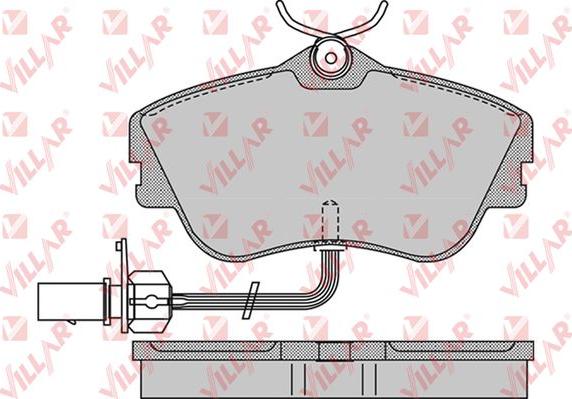 Villar 626.0977 - Brake Pad Set, disc brake autospares.lv