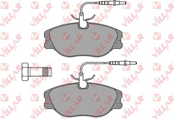 Villar 626.0498 - Brake Pad Set, disc brake autospares.lv