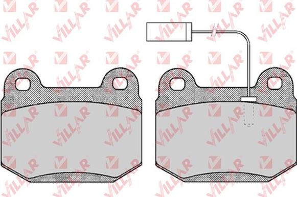 Villar 626.0441 - Brake Pad Set, disc brake autospares.lv