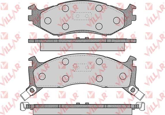 Villar 626.0455 - Brake Pad Set, disc brake autospares.lv