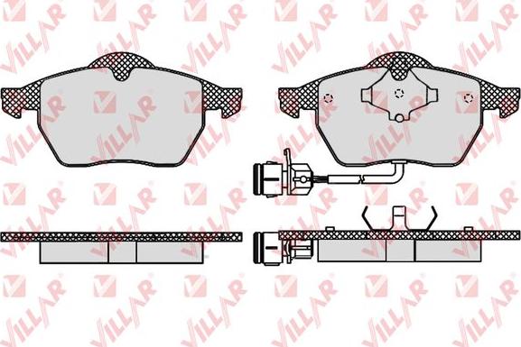 Villar 626.0453 - Brake Pad Set, disc brake autospares.lv