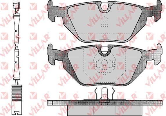 Villar 626.0463A - Brake Pad Set, disc brake autospares.lv